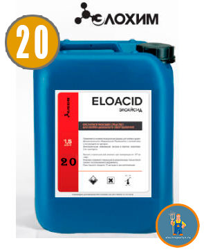 Кислотное моющее средство ELOACID 20 л. для доильных аппаратов 